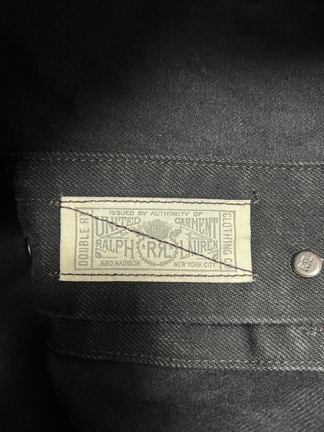 택포43) RRL 더블알엘 Lot271 블랙 트러커 데님자켓 S 상품이미지5