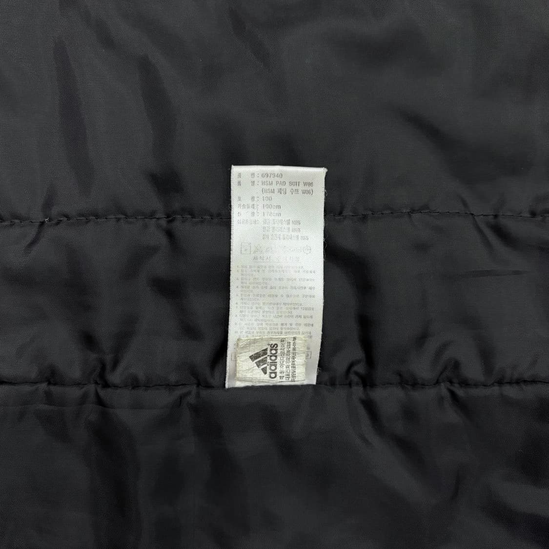 아디다스 00s 누빔 져지 바람막이 패딩 수트 자켓 100 L 상품이미지4