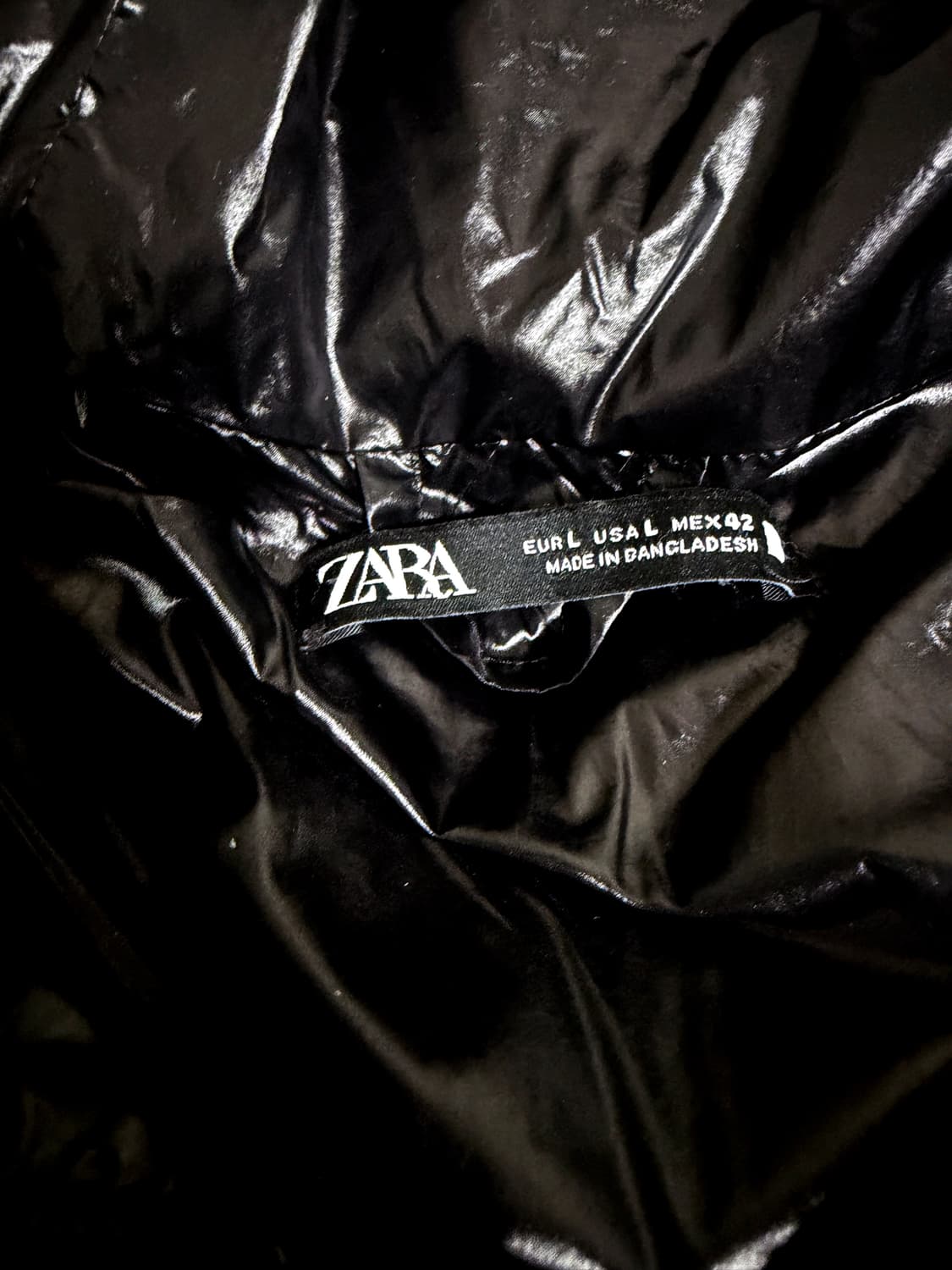 자라 유광 패딩 L 상품이미지2