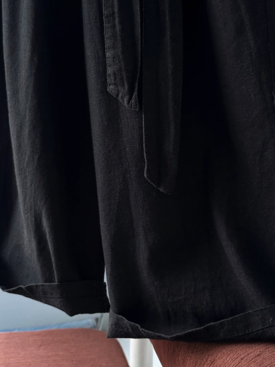 Washed linen rayon banded 3/4 gaucho pan 상품이미지4