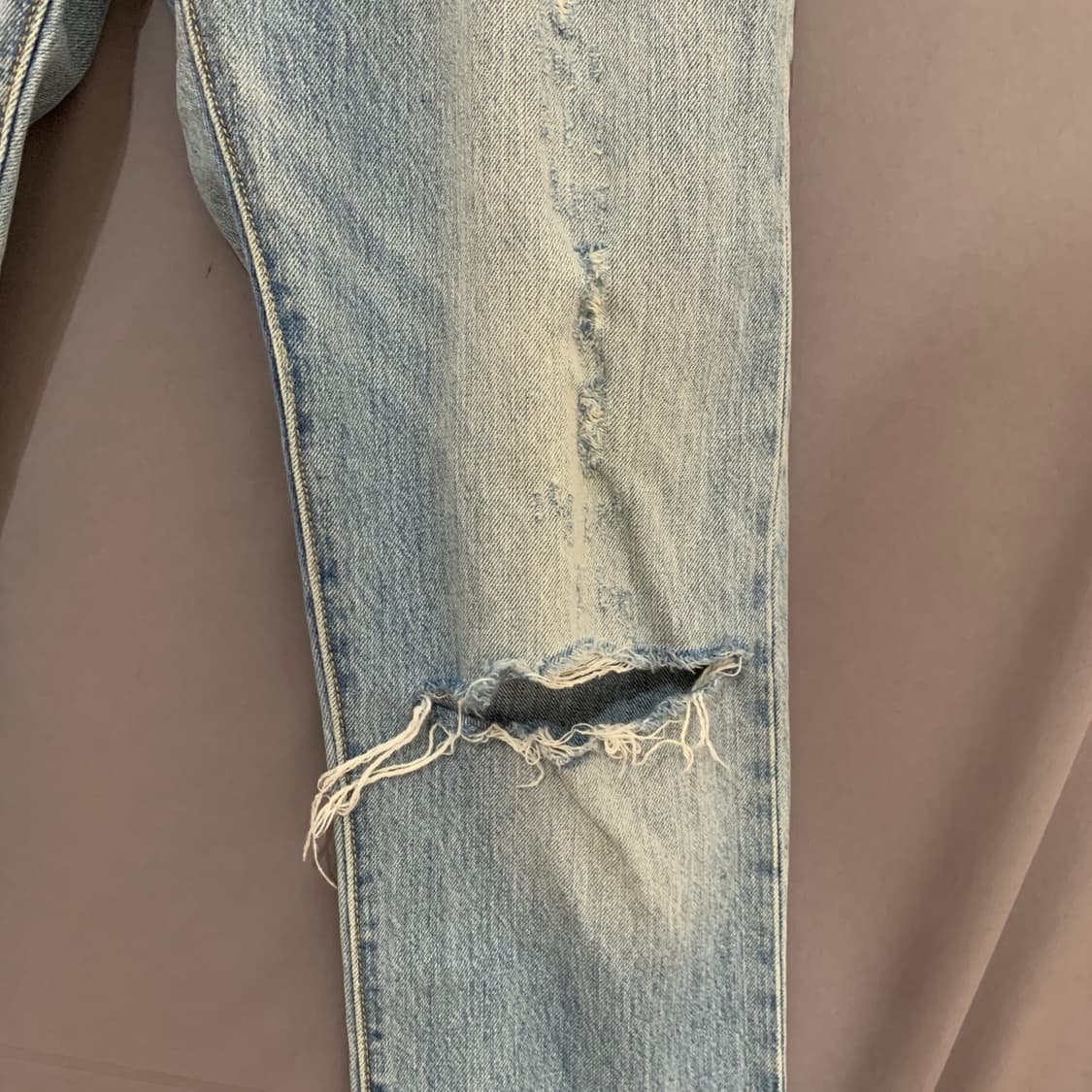 26인치 리바이스 501 데미지 디스트로이드 데님 청바지 상품이미지5
