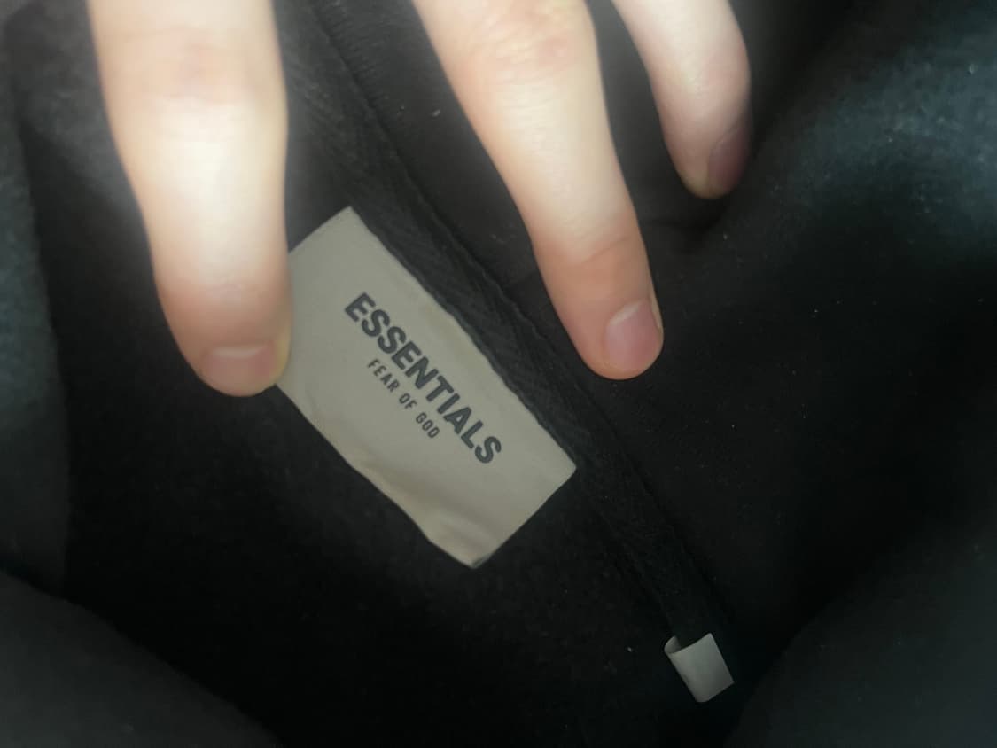 피오갓 에센셜 후드티 검정 L 상품이미지3