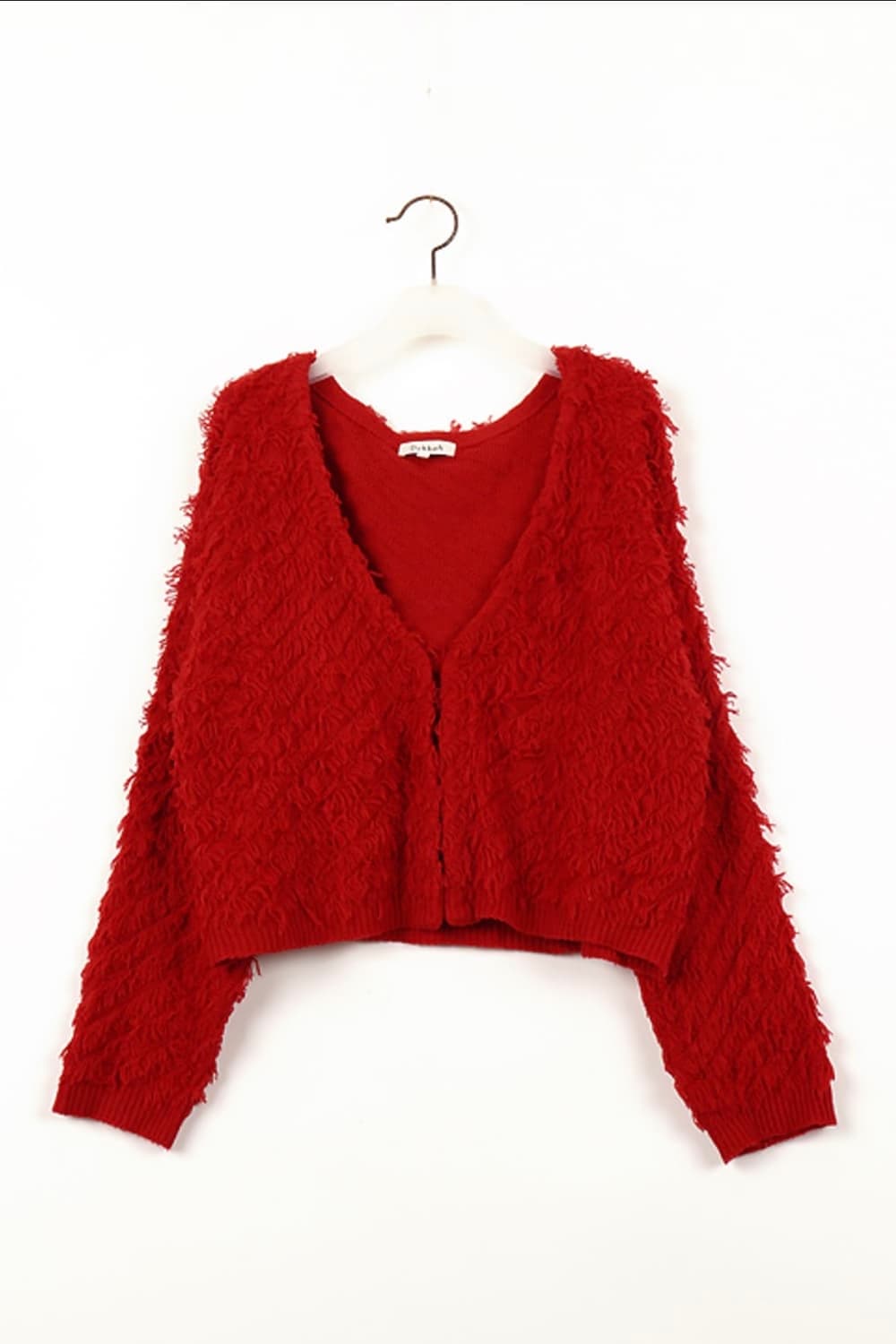 Dukkah 가디건 레드 프린지가디건 상품이미지1