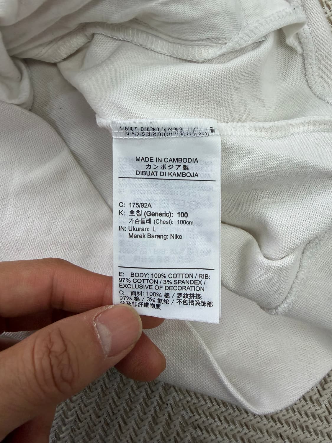 정품)나이키 남성 AIR 하프집업 맨투맨 L 상품이미지8