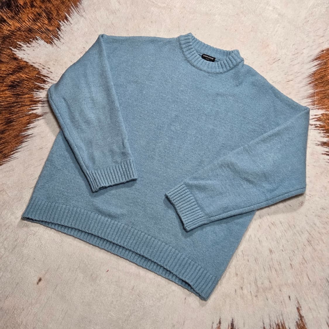 빈티지 스가이블루 라운드넥 니트 상품이미지1