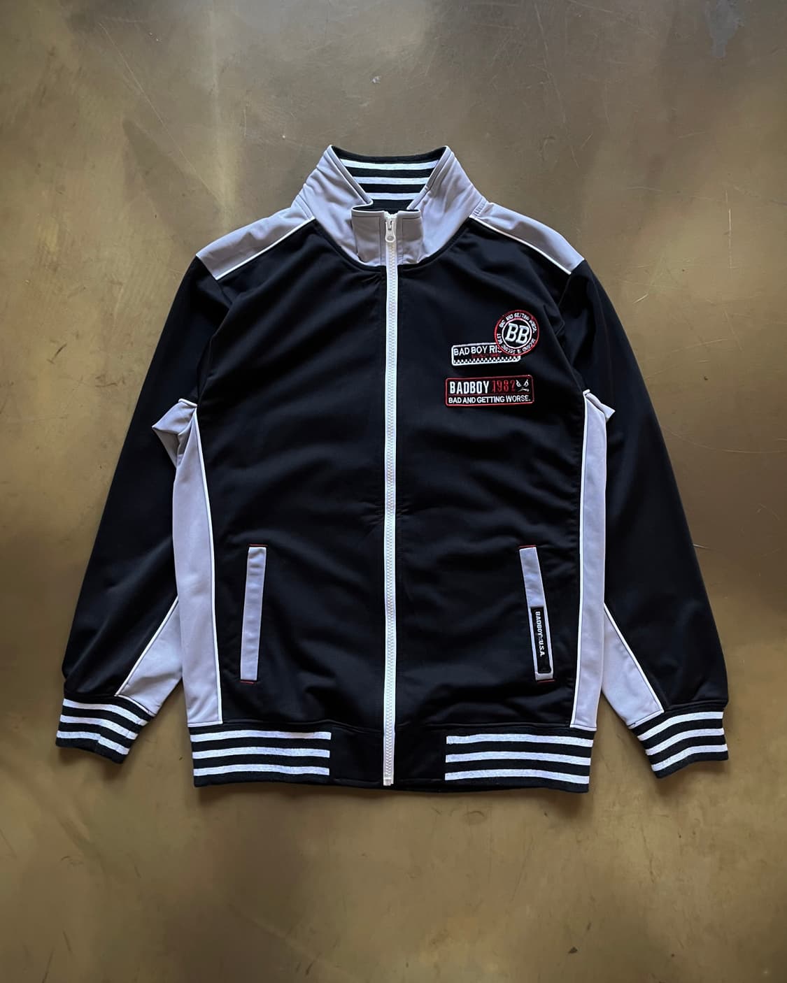 90s BAD BOY Multi Patch Y2K Track Jacket 상품이미지3