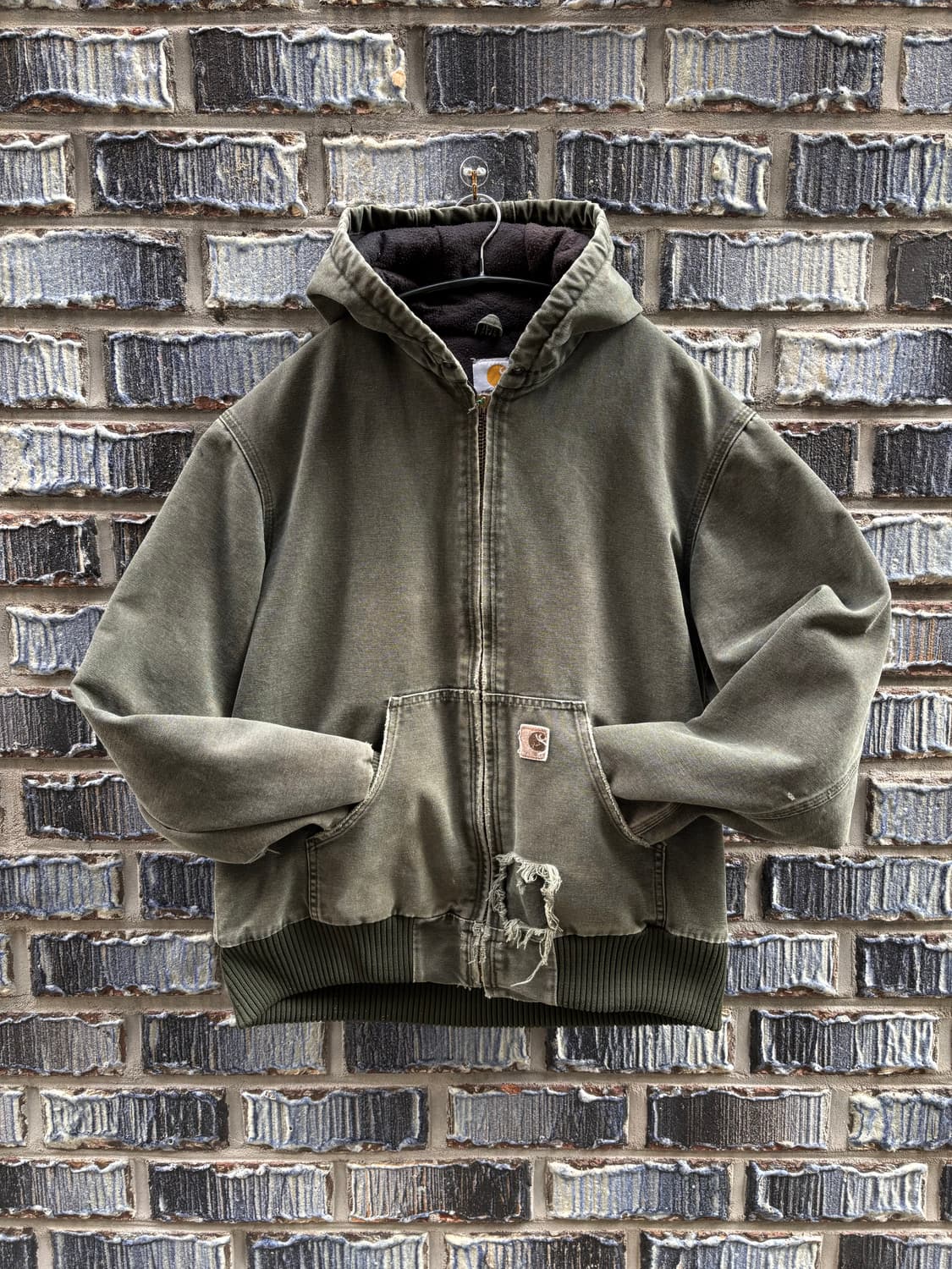 칼하트 덕액티브 자켓-모스그린-M 상품이미지1