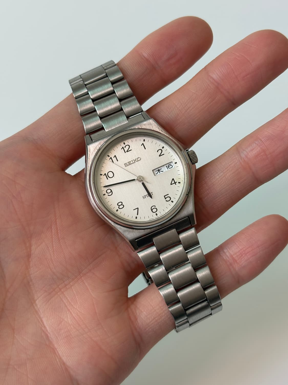1990s Spirit Arabic Index Silver Quartz 상품이미지1