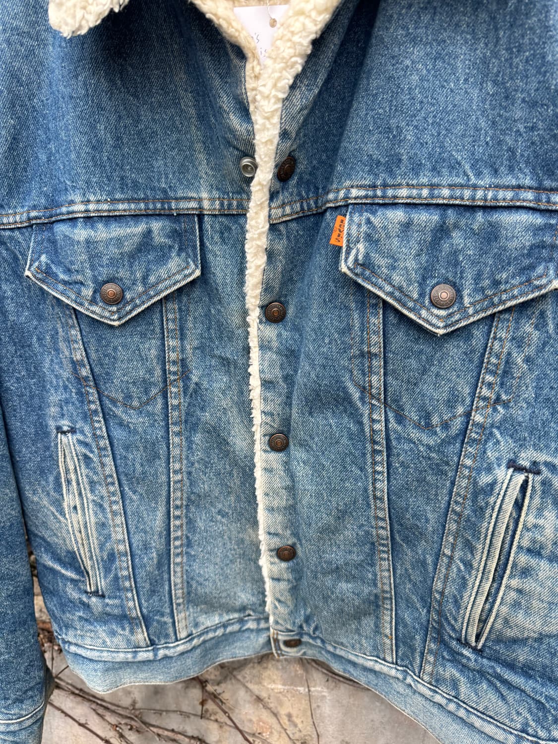 70s 리바이스 빈티지 쉐르파 데님 트러커 자켓 44 상품이미지5