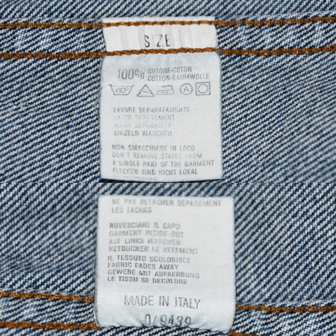 90's made in italy HUNTING WORLD 데님자켓 상품이미지10