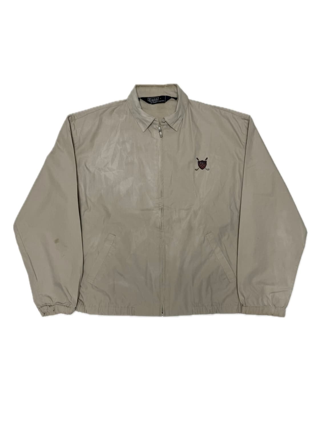 90s 폴로 스윙톱 베이지 골프 로고 상품이미지1