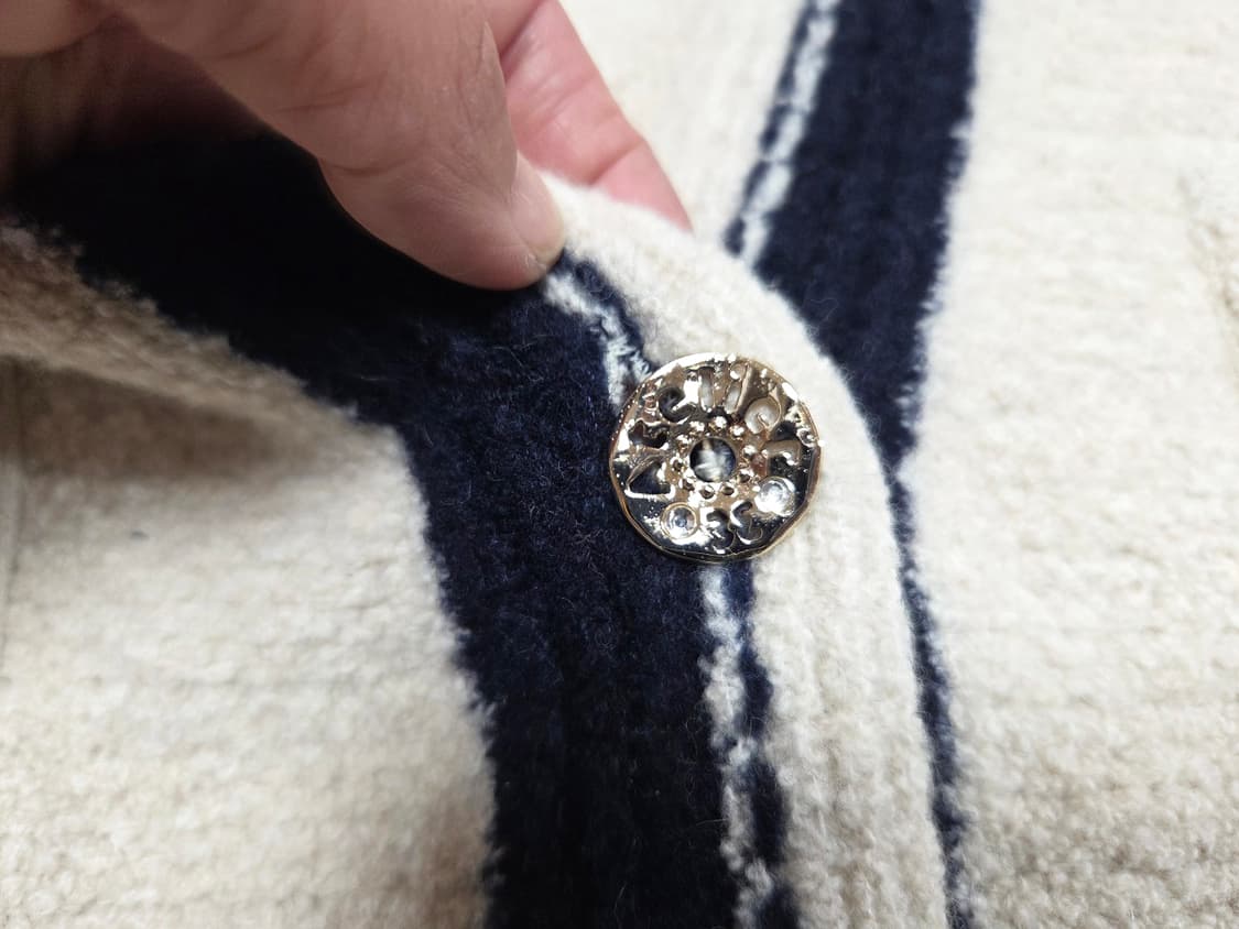 SJSJ 캐시미어 블렌드 컬러 라인 니트자켓 프리사이즈 상품이미지8