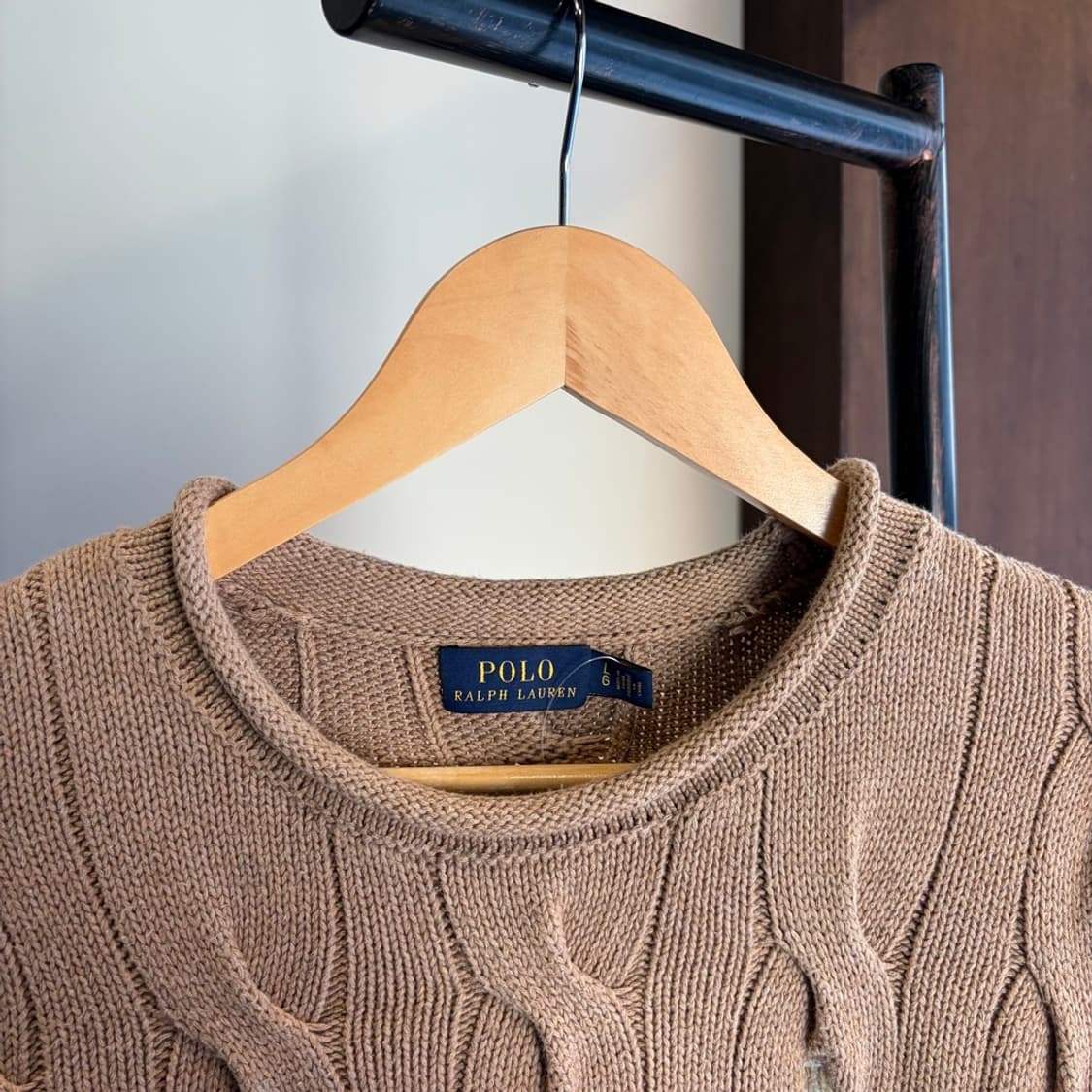 15690 - 폴로 랄프로렌 베이지 케이블 니트 상품이미지5