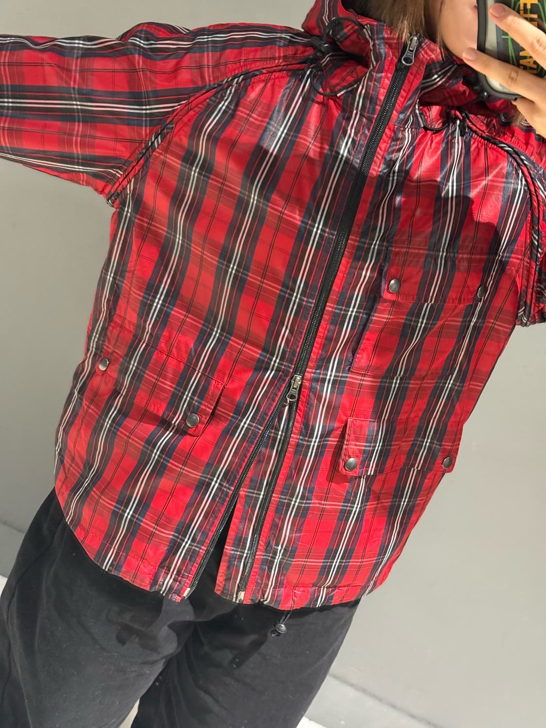 check pattern transform windbreaker  상품이미지3