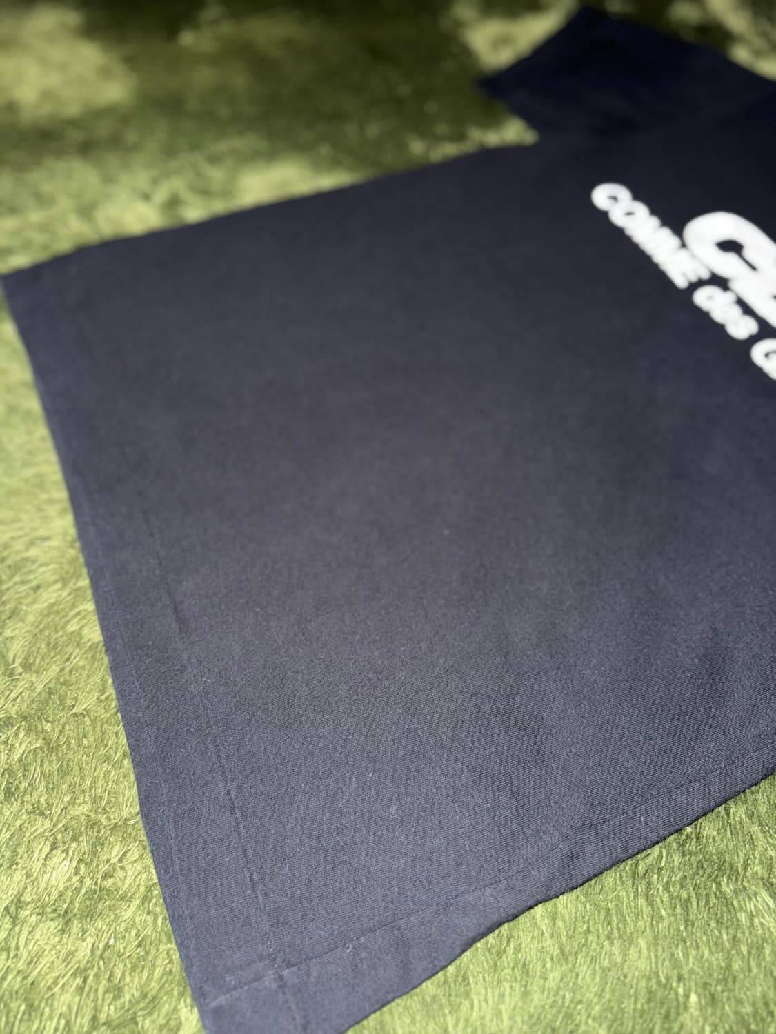 [S] 꼼데가르송 CDG 오리지널 로고 프린트 티셔츠 블랙 상품이미지5