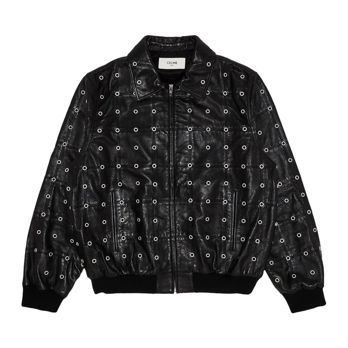 [박보검님 착용] 셀린느 22AW 아이렛 스터드 램레더 자켓 상품이미지5