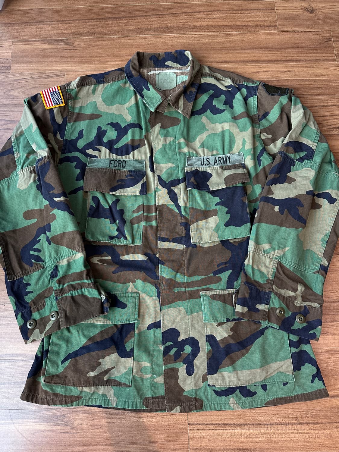 미군 우드랜드 BDU 자켓 M/R (100) 상품이미지1