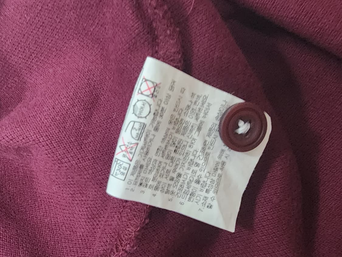빈폴 버건디 카라티 슬림핏 100 상품이미지3