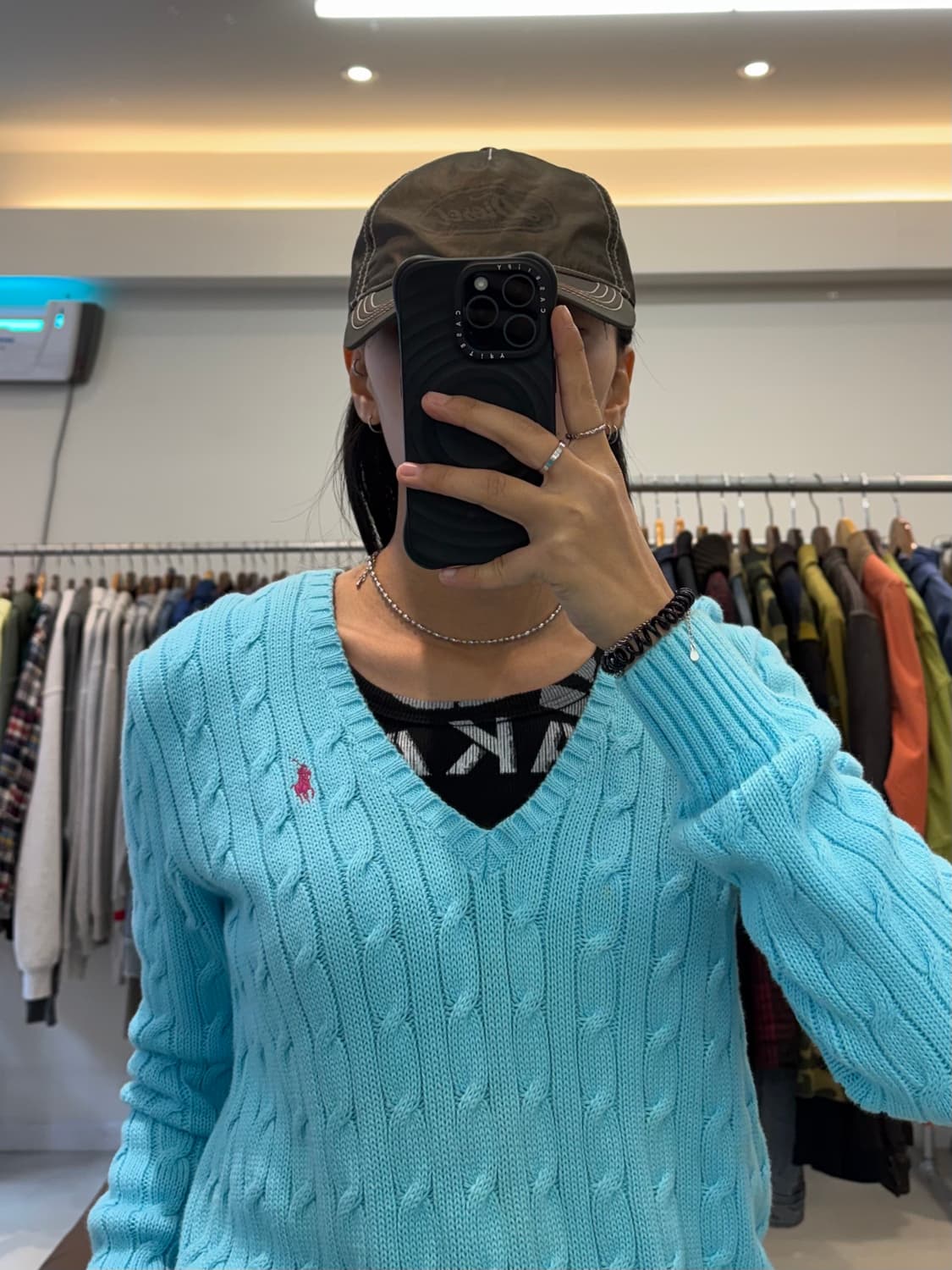 랄프로렌 스포츠 브이넥 케이블 니트 상품이미지7