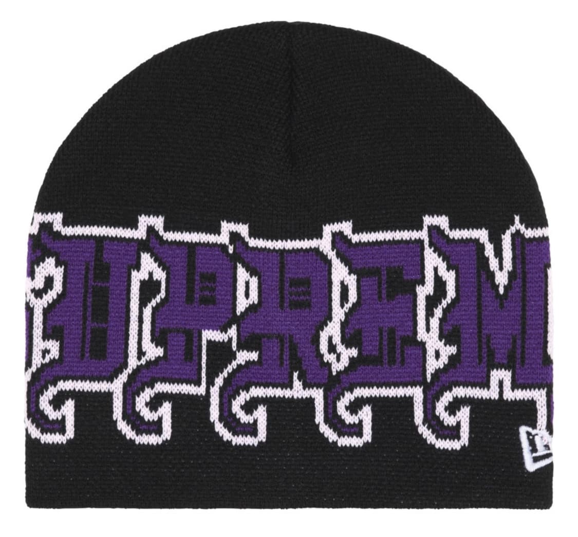 슈프림 뉴에라 아웃라인 비니 블랙 - 25FW 상품이미지2