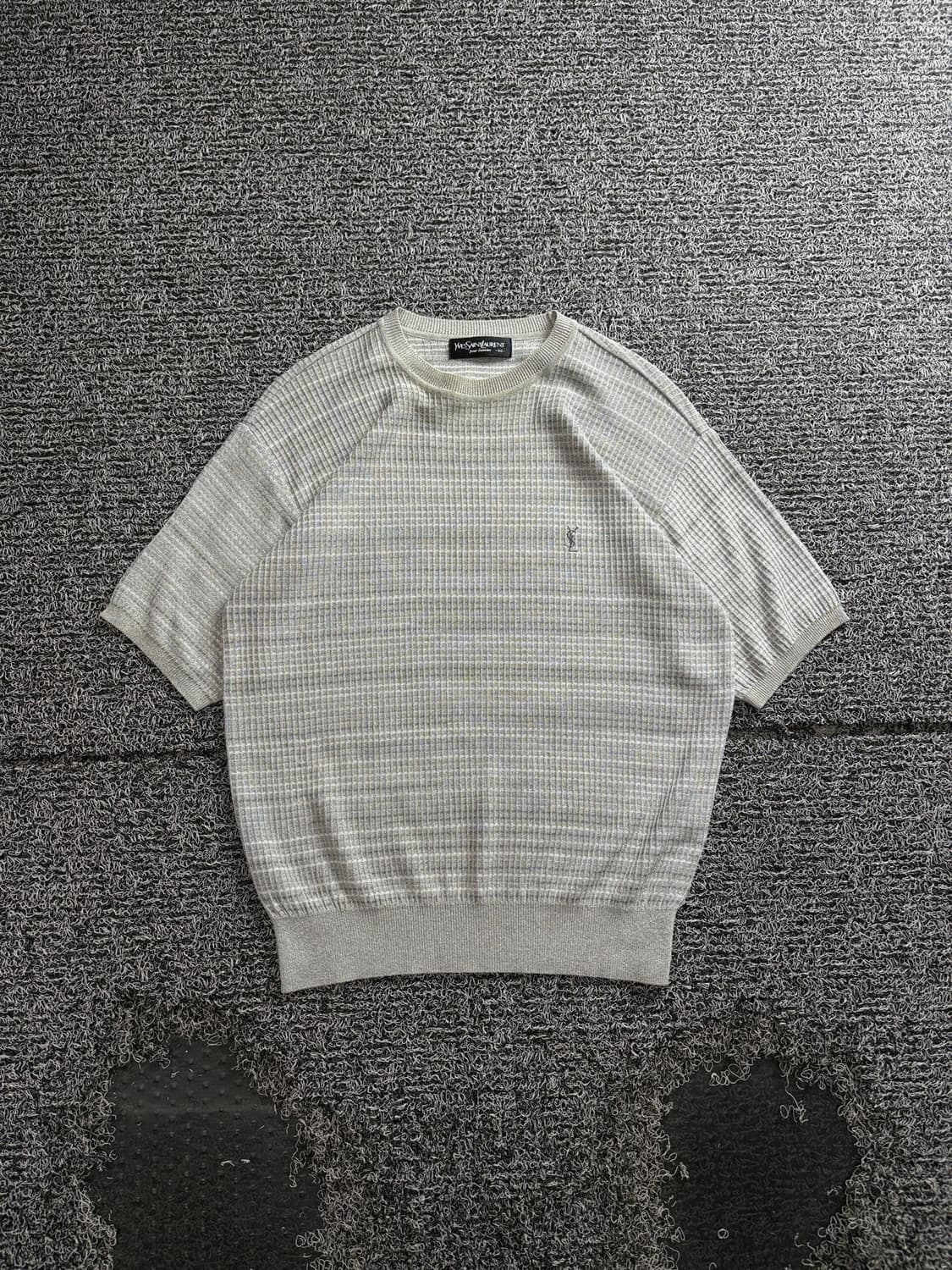90s YSL 입생로랑 아카이브 반팔 니트 5076 상품이미지2