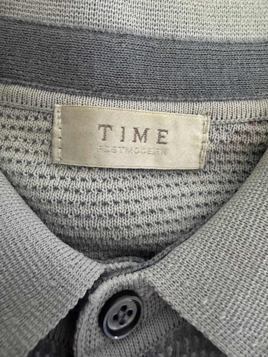한섬 타임 Time 옴므 와플 폴로 반팔 카라 티셔츠 L 상품이미지3