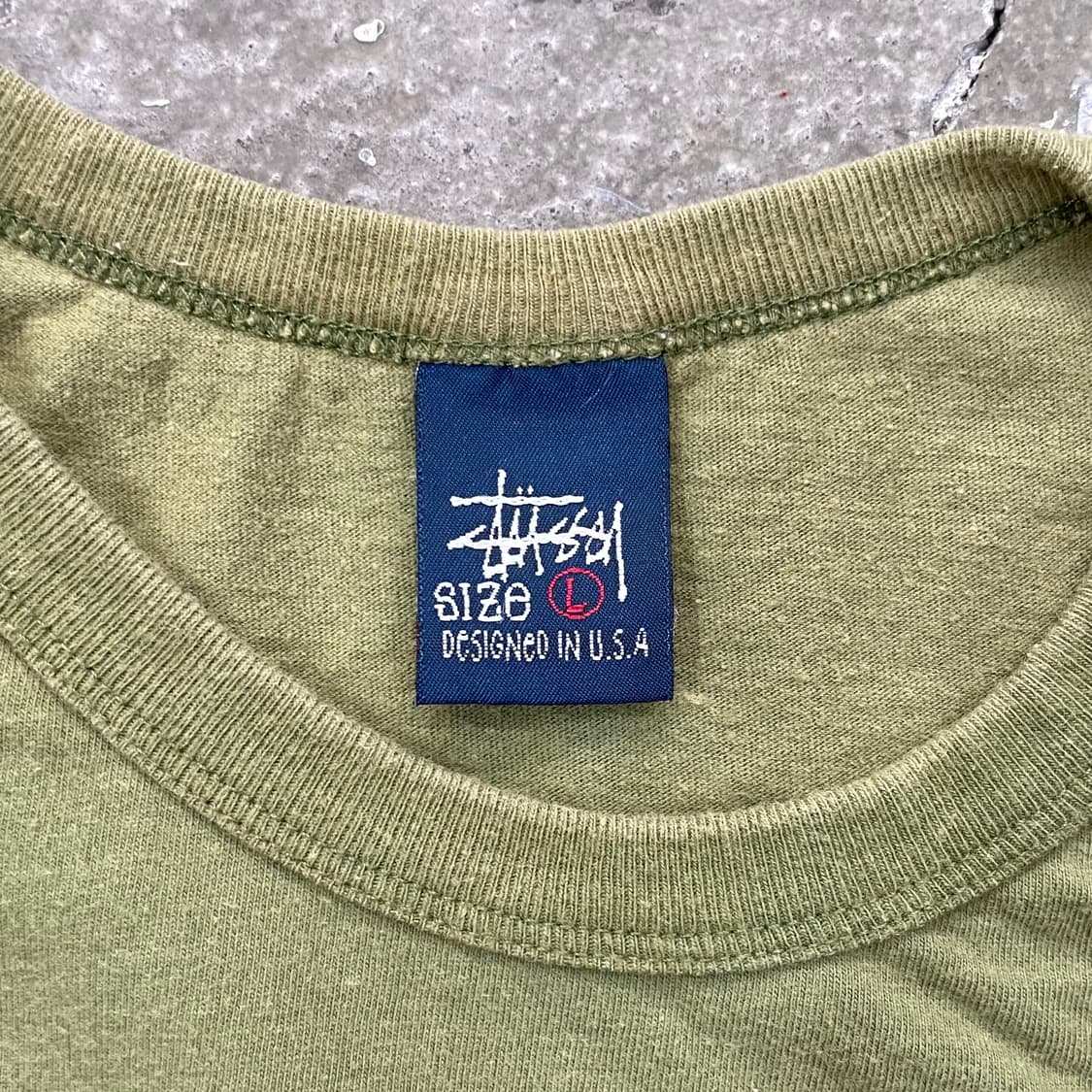 90's 스투시 패치워크 티셔츠 L 상품이미지6