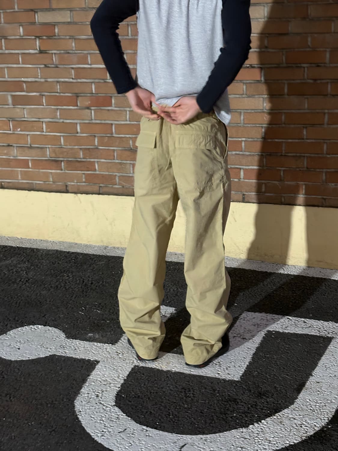 MHL 마가렛 호웰 카키 베이지 유틸리티 팬츠 상품이미지2