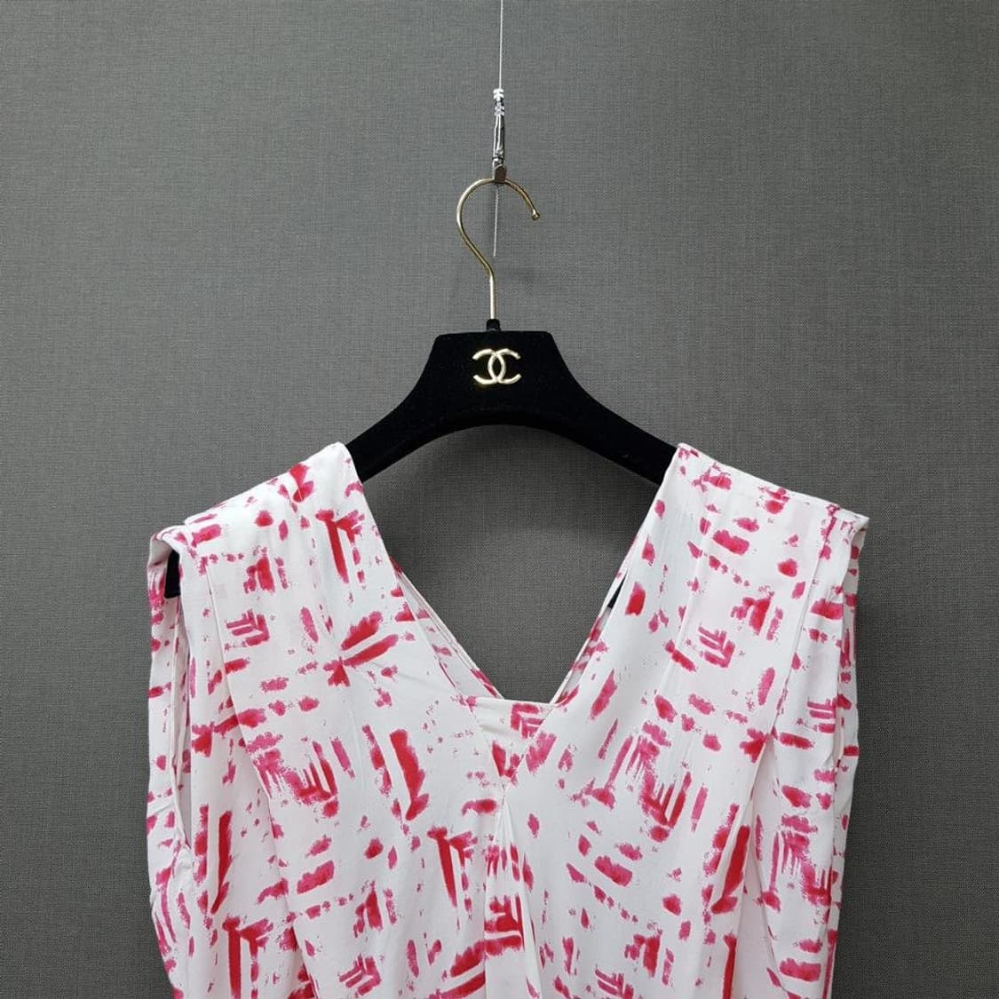 비비안웨스트우드 핑크 브러쉬 패턴 랩 원피스 38사이즈 상품이미지3