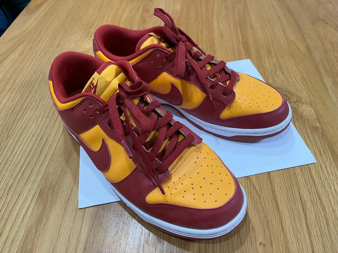 나이키 덩크 로우 버건디 앤 옐로우 Size 285 상품이미지1