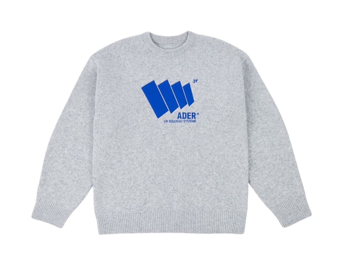 아더에러 볼록로고 니트 그레이 새상품 상품이미지1