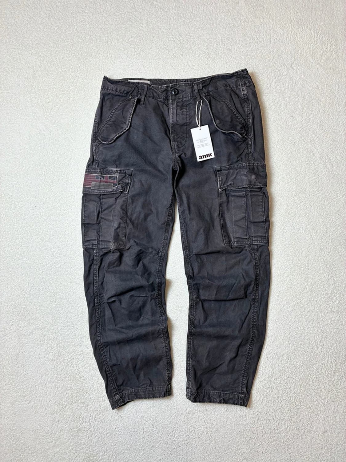 데님앤서플라이 00's 피그먼트 워시드 카고 팬츠 PN6326    상품이미지1