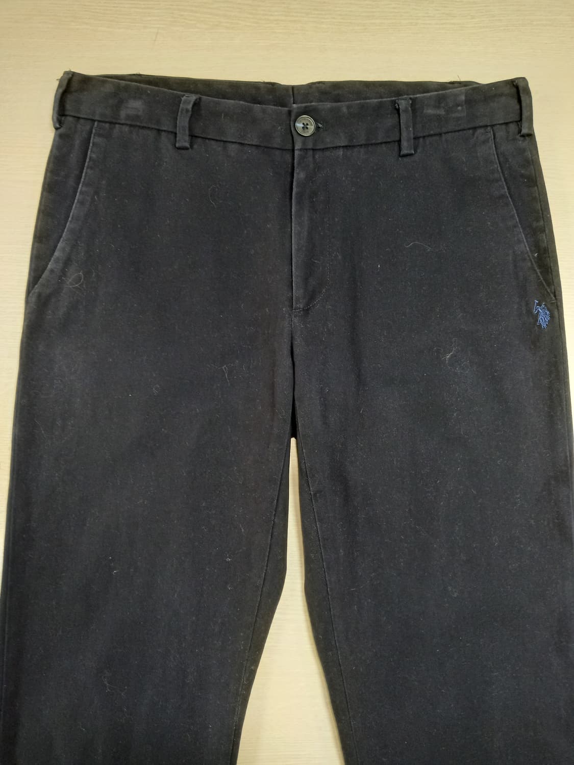 32 US.POLO.ASSN 봄가을용 스판 치노 네이비 32-375 상품이미지3