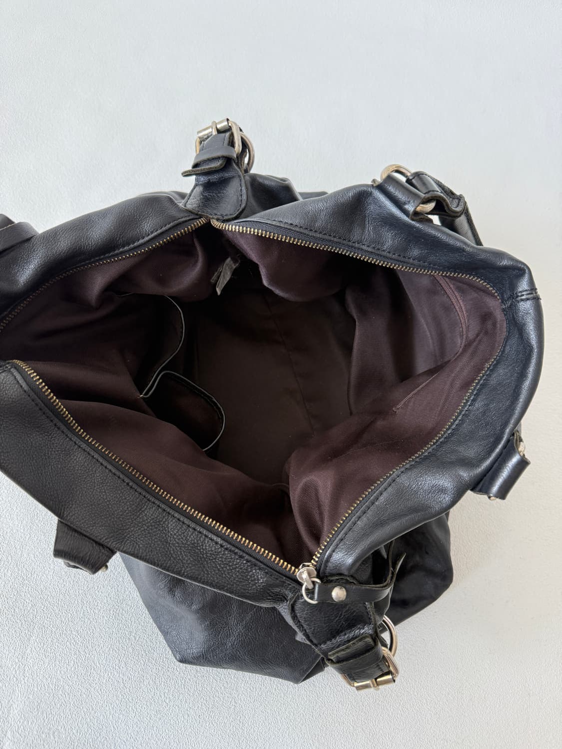 Pre owned 레더 보스톤백 상품이미지7
