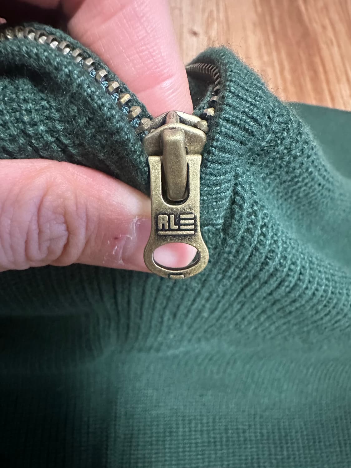 [XXL] 폴로 진스 쿼터 짚업 니트 상품이미지3