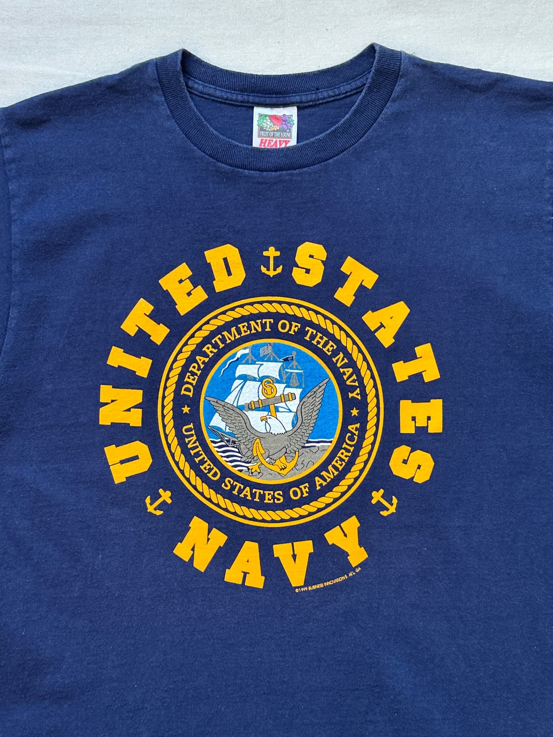 US NAVY 미해군 Fruit of the loom 반팔 티셔츠 M 상품이미지2