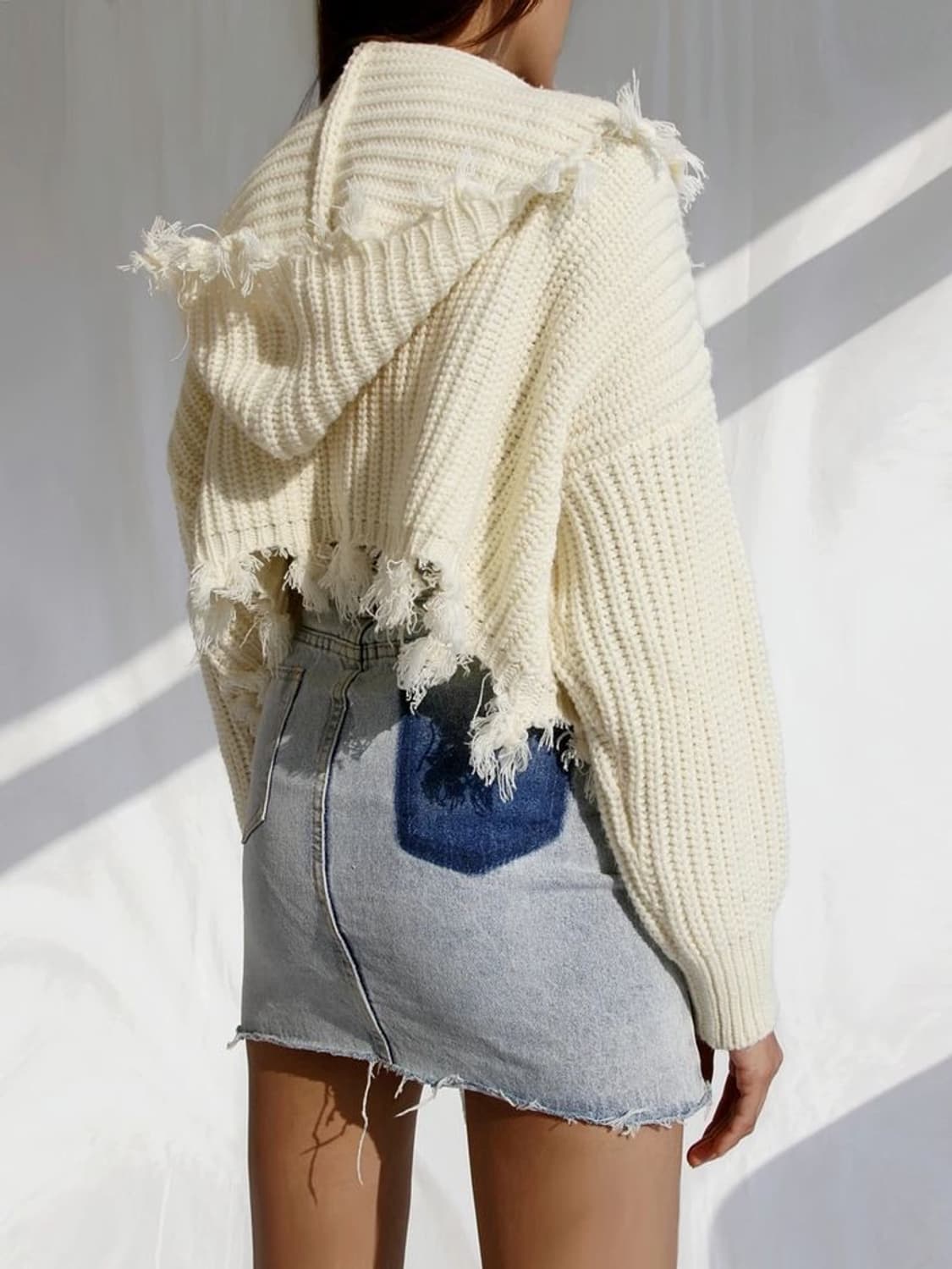 ruve 루브샵 니트 후드 집업 상품이미지3