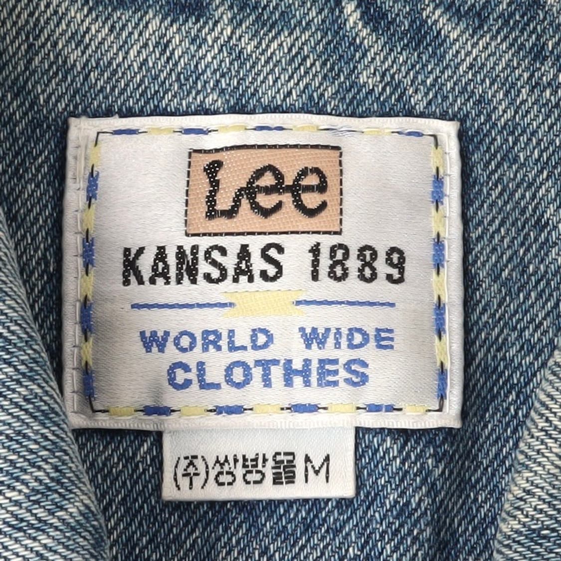 90s Lee 플란넬 라이닝 데님 초어코트 자켓 상품이미지8