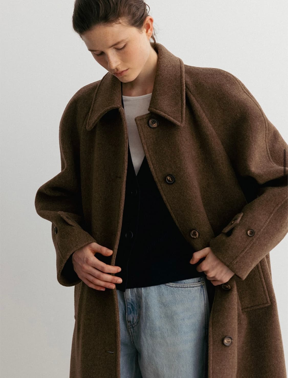 블랭크룸 우먼 엘리코트 브라운 상품이미지8