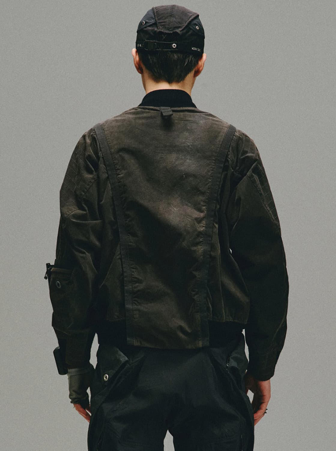 [XL] 햄커스 LPU 러스티 테크니션 익스펜더블 봄버 자켓 카본 블랙 상품이미지4