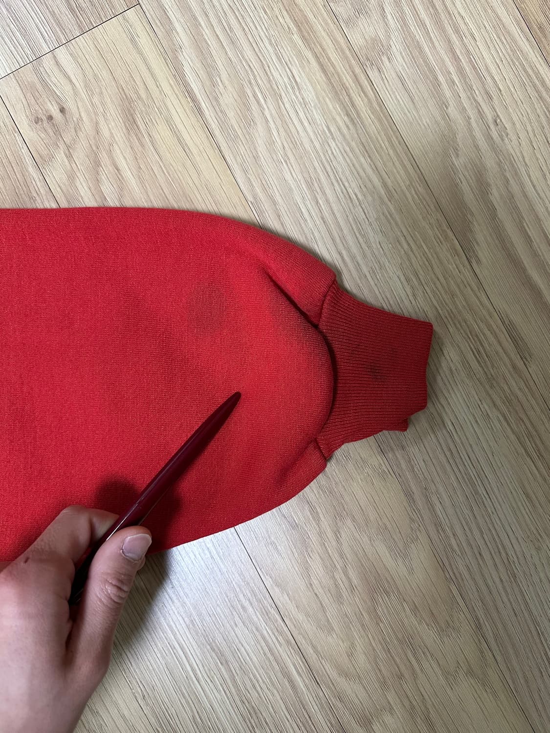 90s 빈티지 러셀 후드 레드 XL USA 상품이미지8