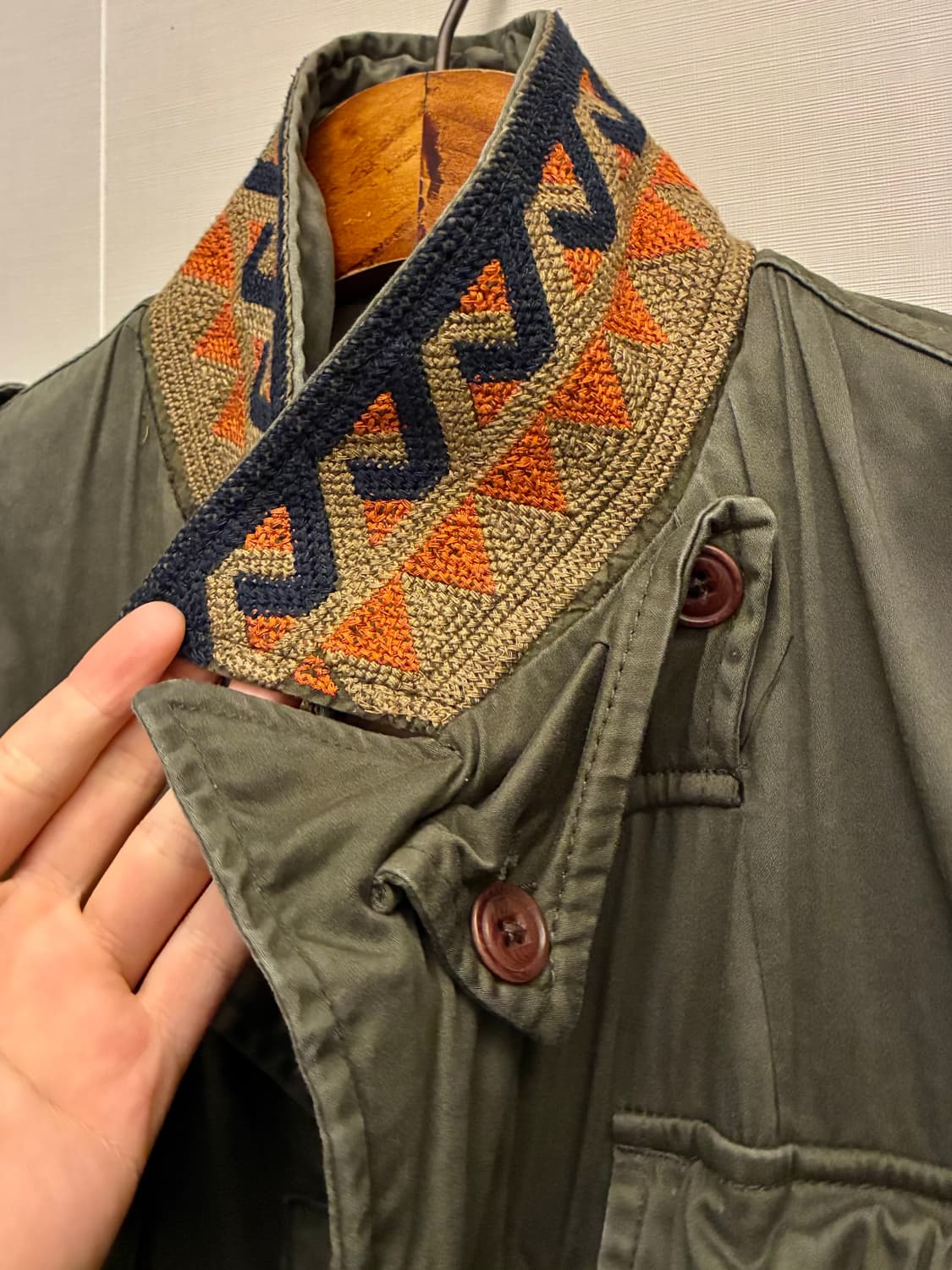 (M~L)스카치앤소다 밀리터리 가먼트다잉 m47 필드 컴뱃자켓 야상 상품이미지6