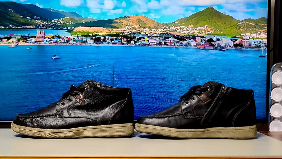 제니아 남성 가죽 사이드 지퍼 부츠 (265EE), 다크 네이비 상품이미지10