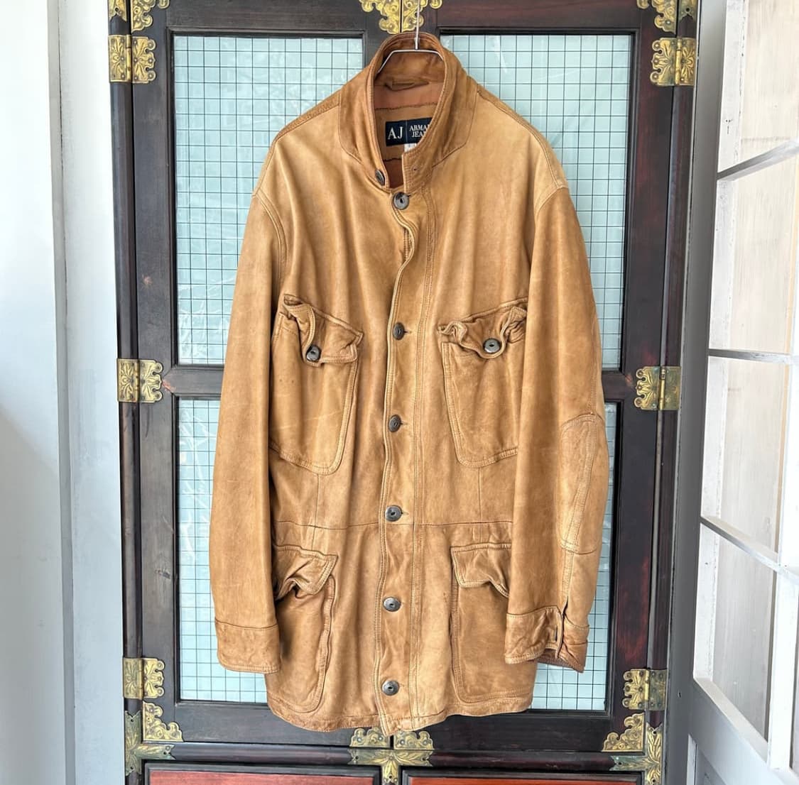 아르마니 레더 필드자켓 상품이미지3