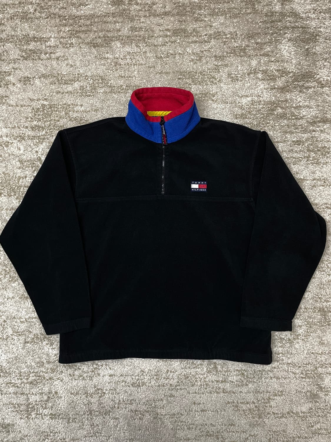 [L] 00s 타미힐피거 후리스 집업 아노락 저캣 쿼터집업 상품이미지1