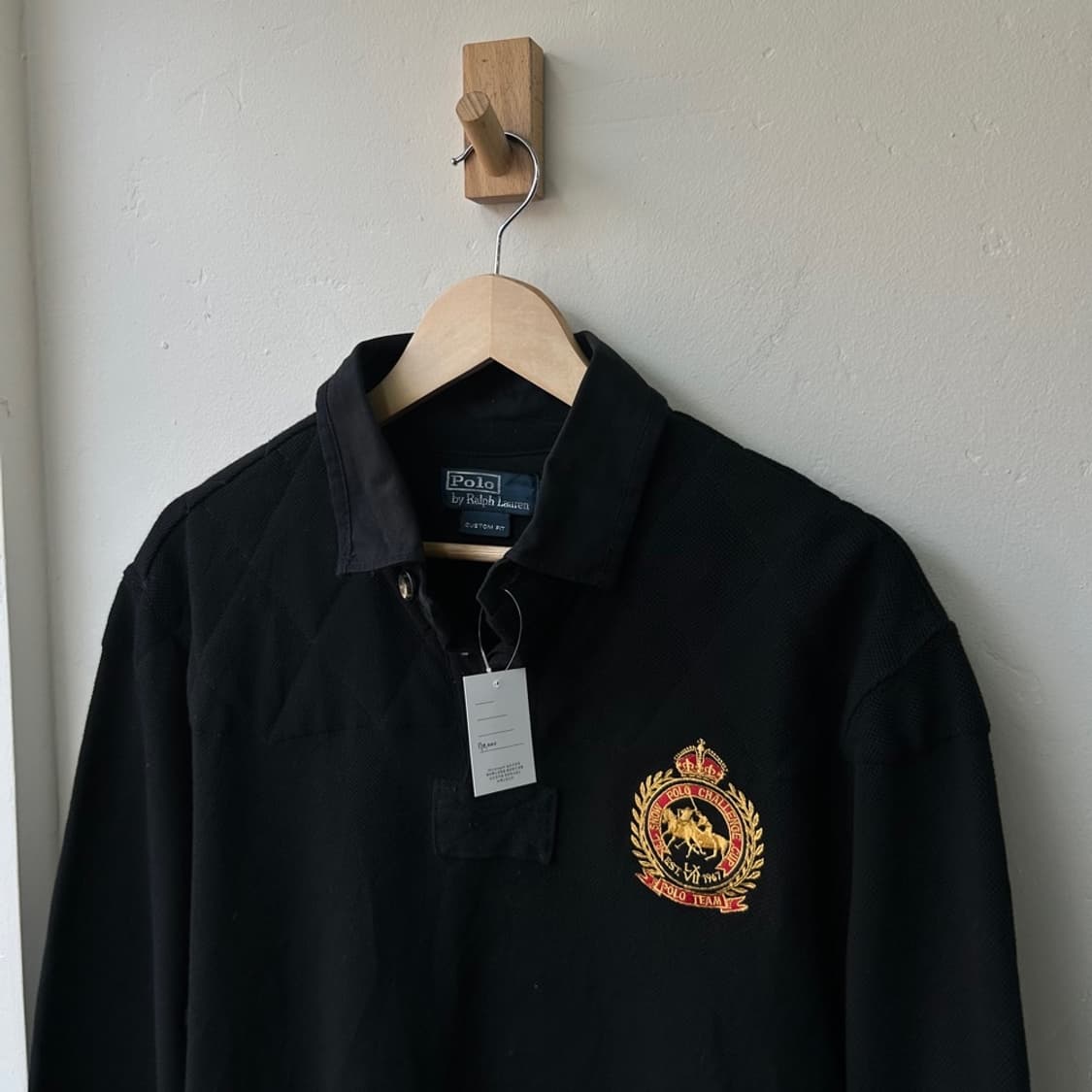 16501 - 폴로 랄프로렌 블랙 빅로고 럭비티 상품이미지1