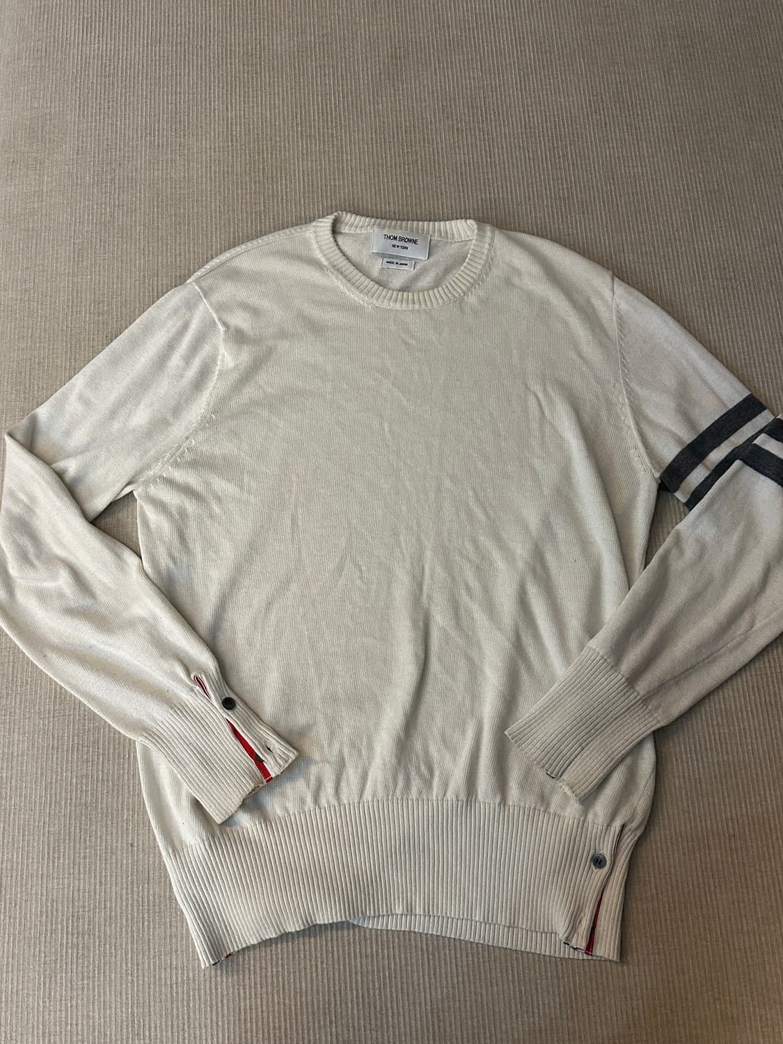 톰브라운 4선 니트 아이보리 3사이즈 상품이미지4