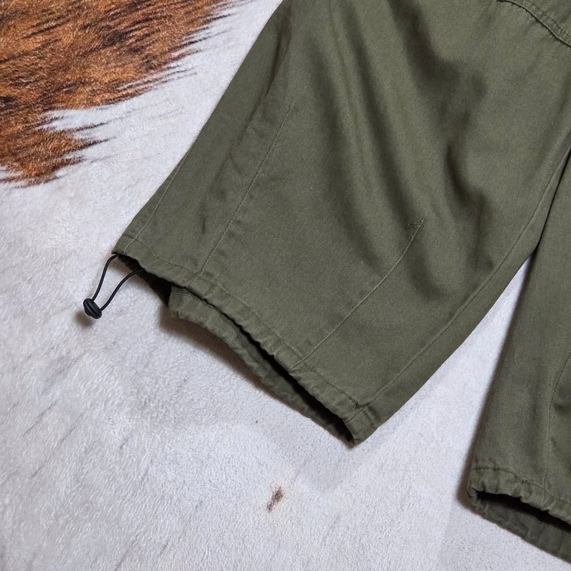 빈티지 카고 카키 코튼 벌룬 팬츠 상품이미지4
