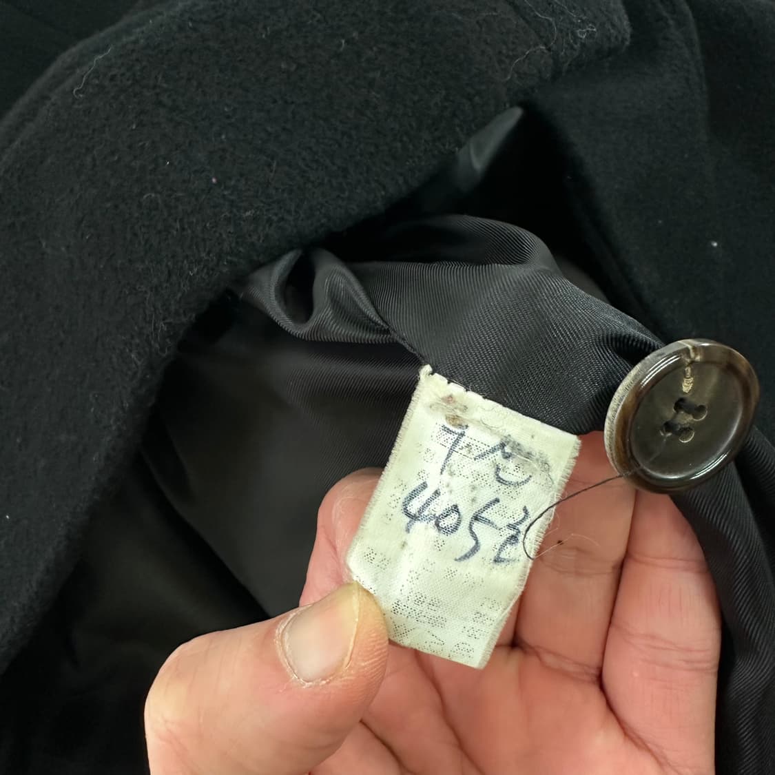 우먼M 시스템 블랙 히든버튼 울 싱글코트 상품이미지6