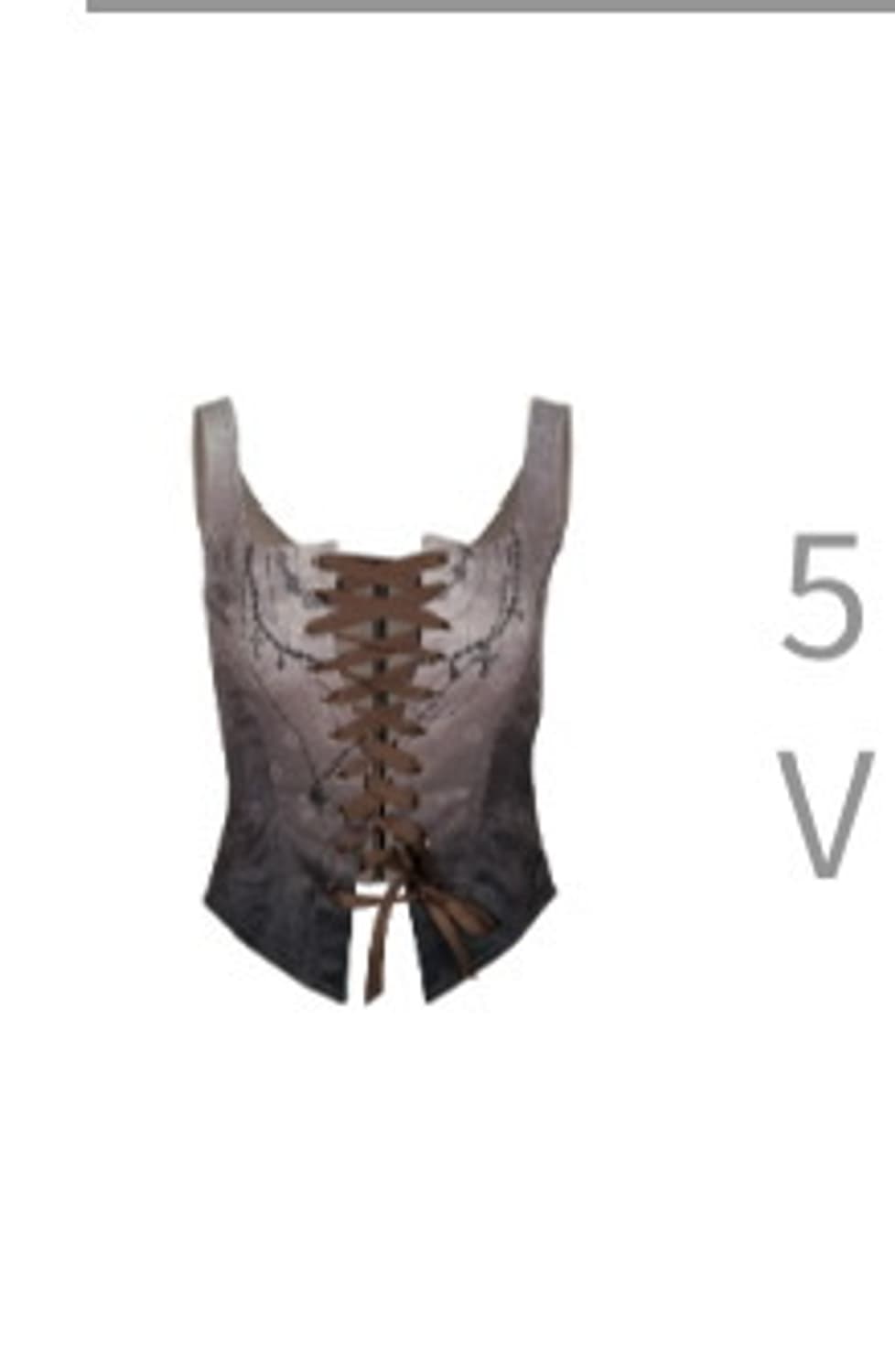 카시코 kashiko 5 necklace 베스트 조끼 슬리브리스 브라운 상품이미지1